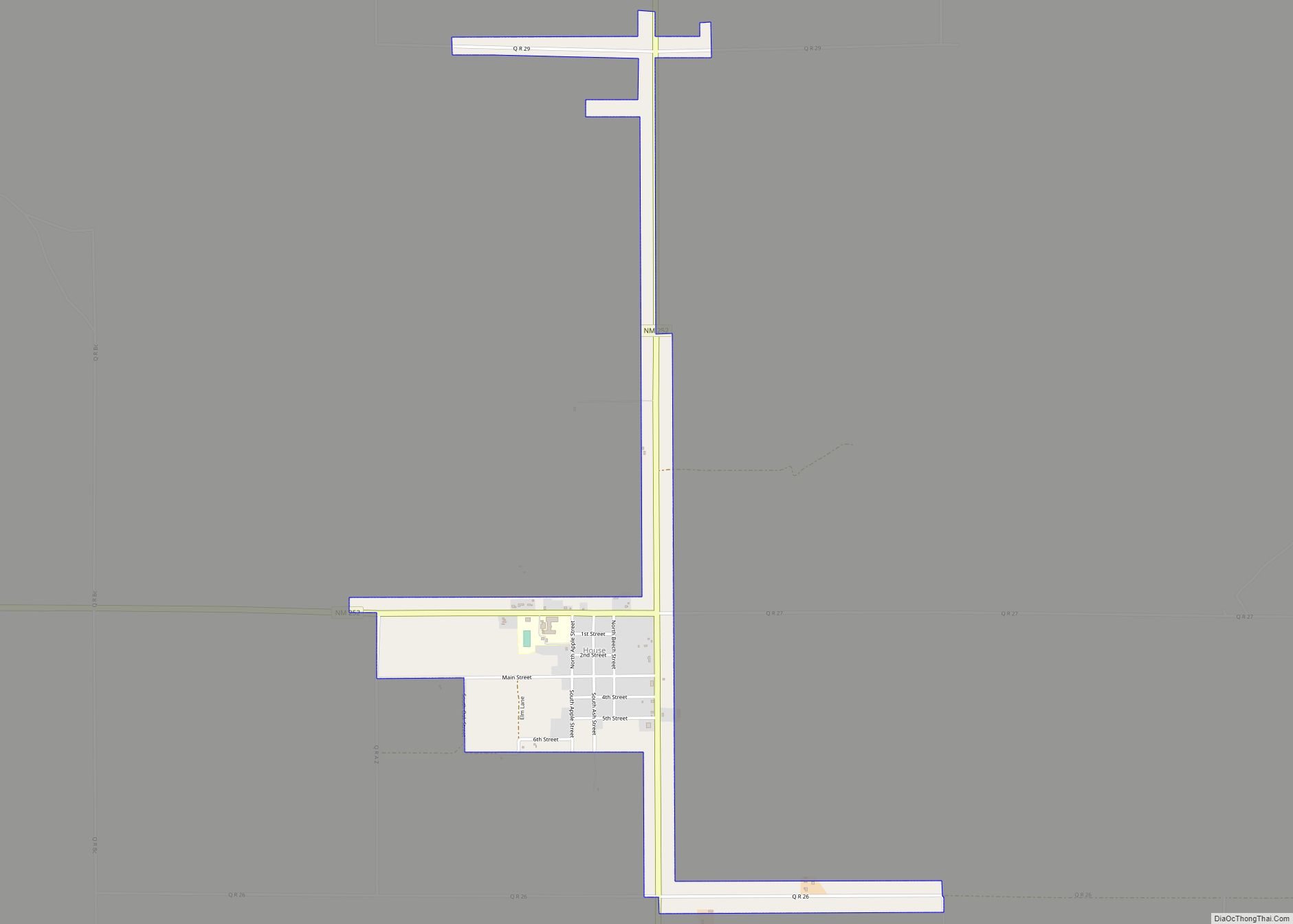 Map of House village