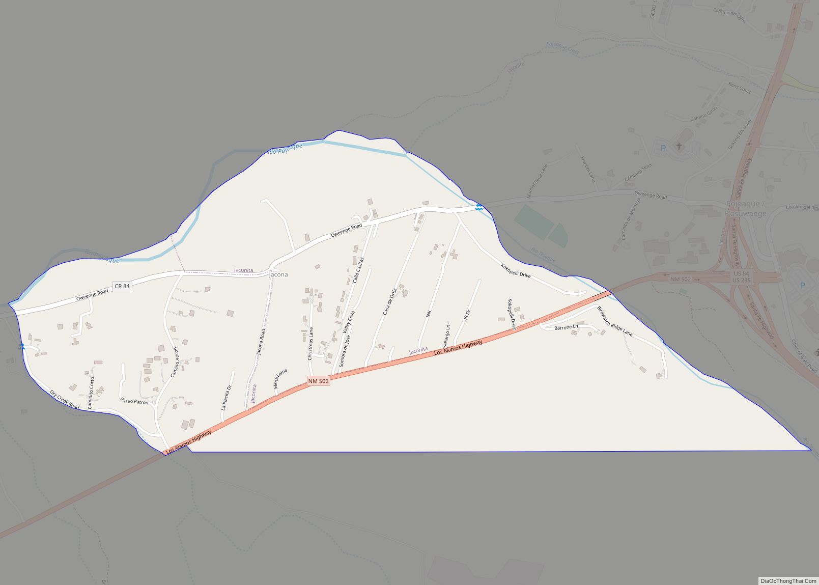 Map of Jacona CDP