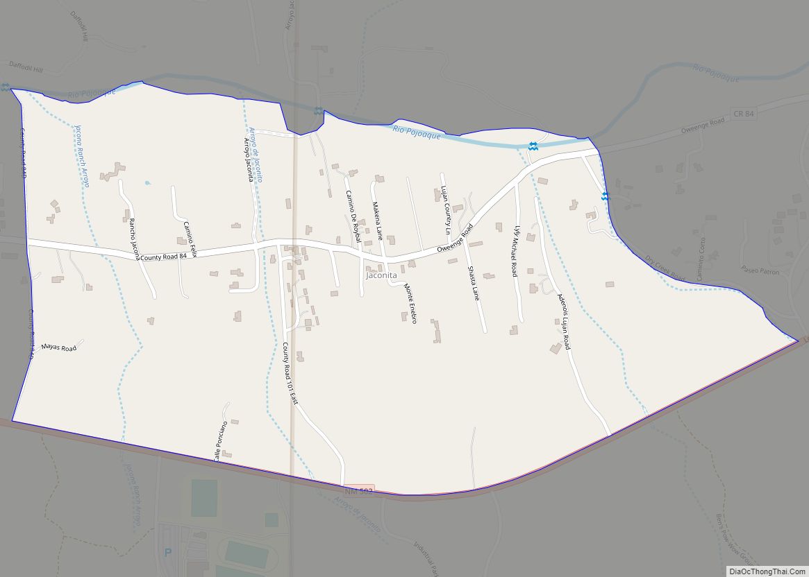 Map of Jaconita CDP