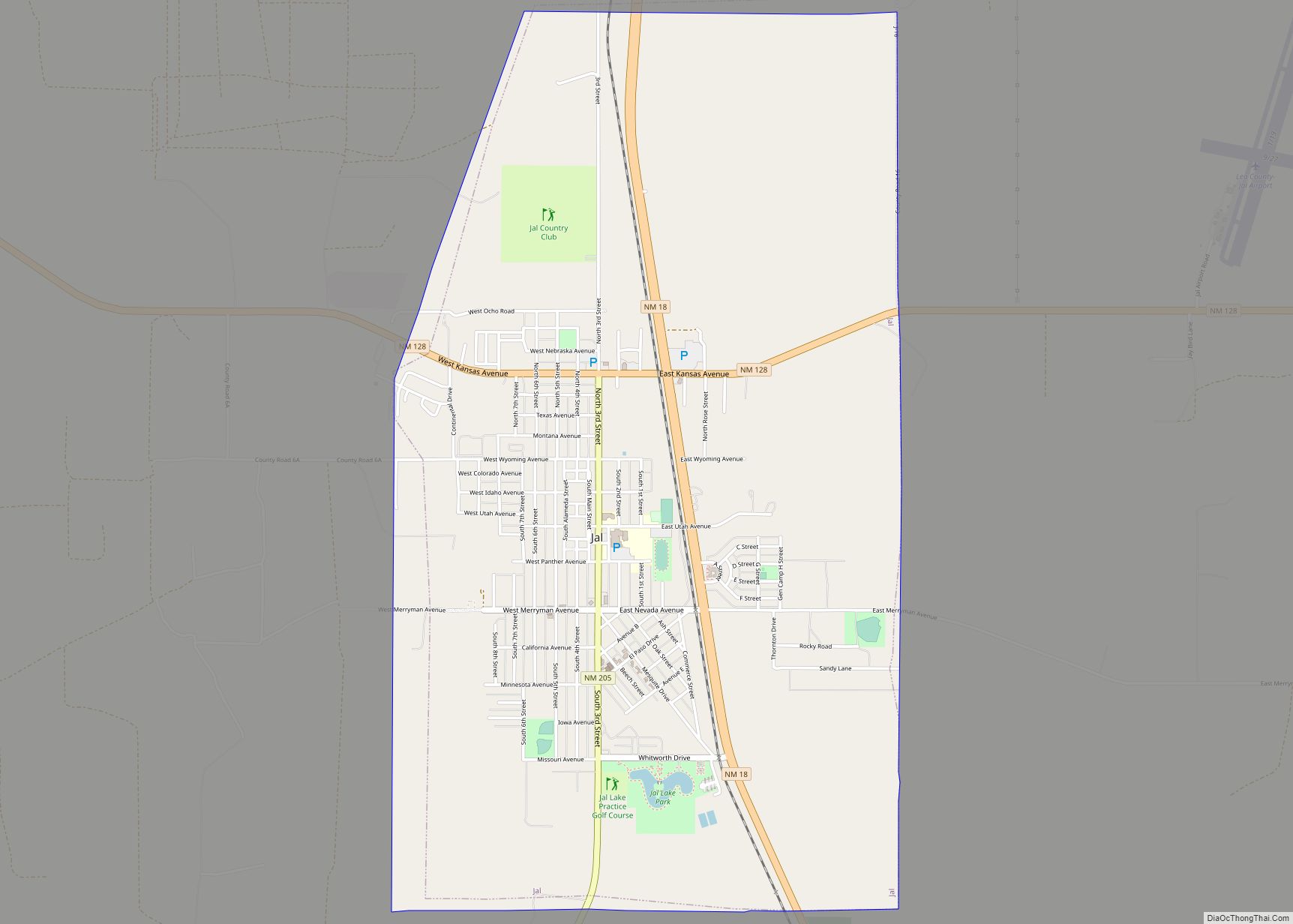 Map of Jal city