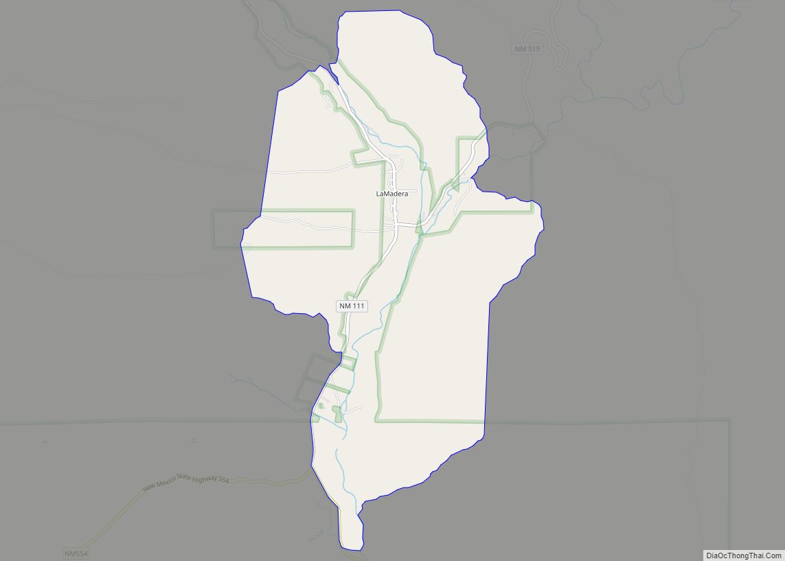 Map of La Madera CDP