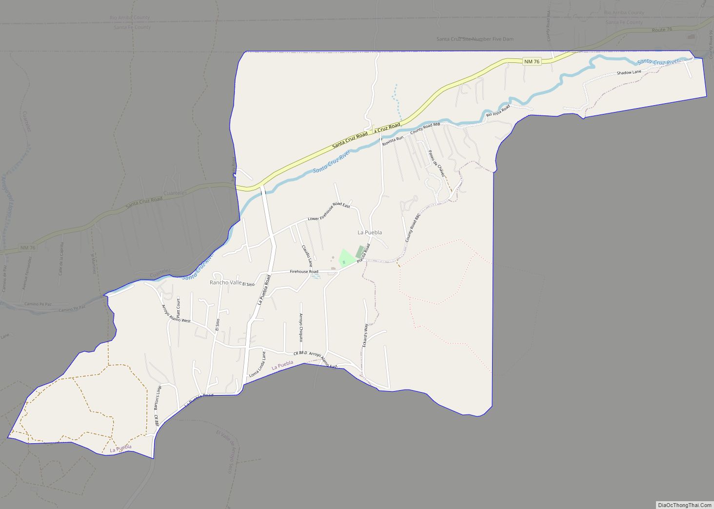 Map of La Puebla CDP