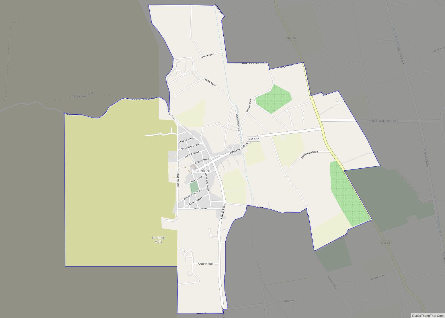 Map of La Union CDP