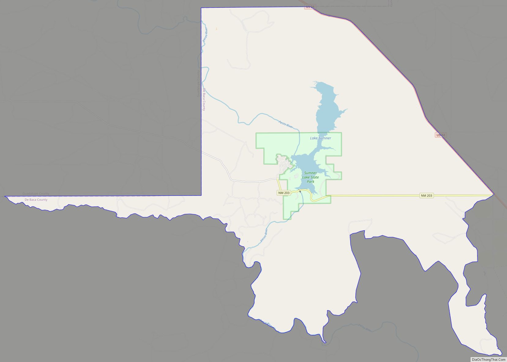 Map of Lake Sumner CDP