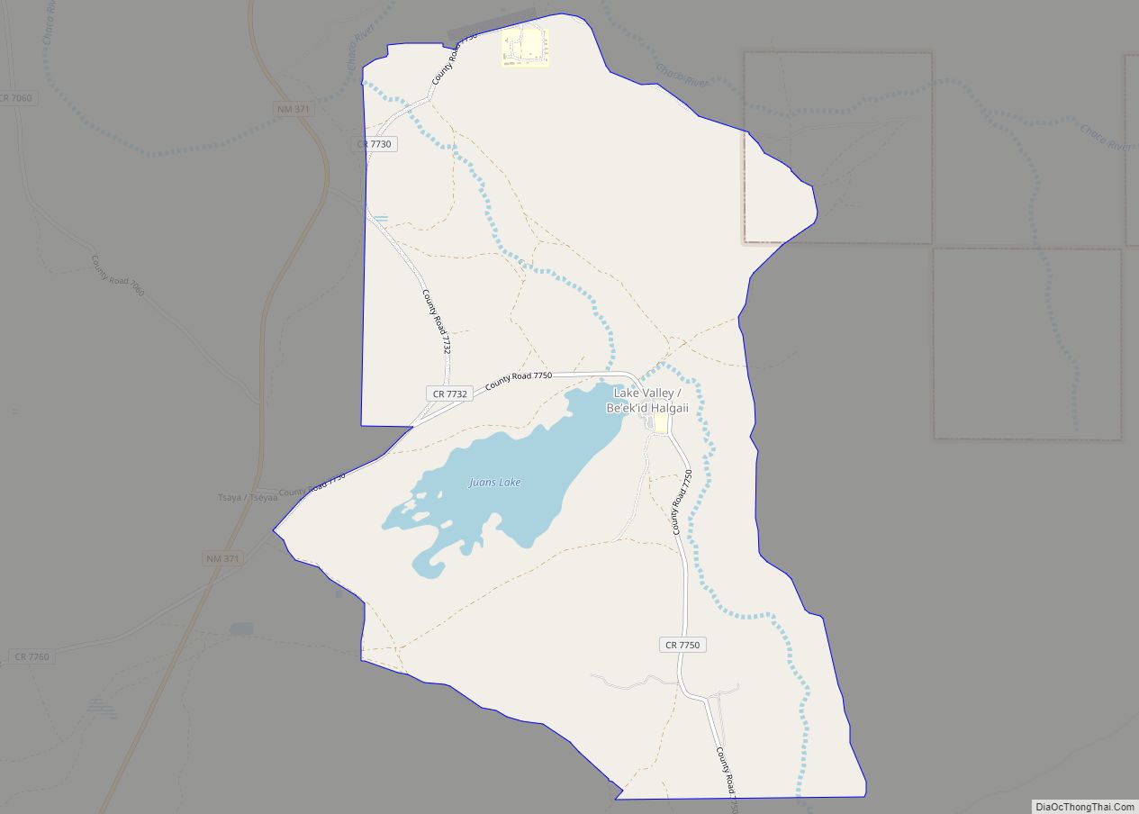 Map of Lake Valley CDP