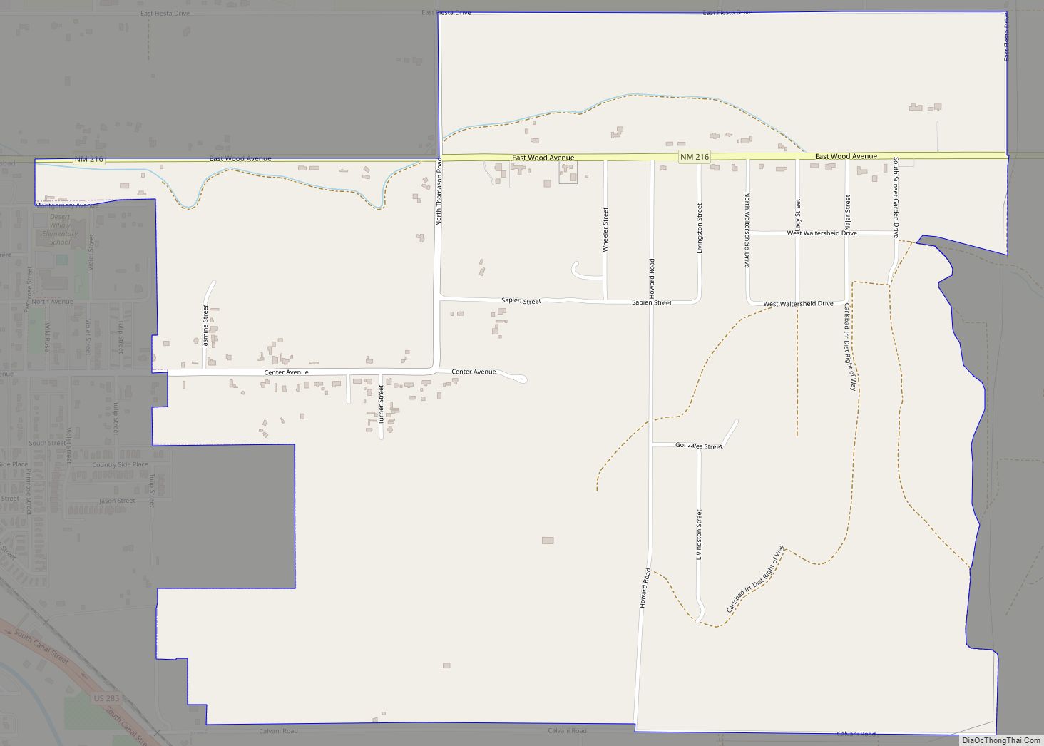 Map of Livingston Wheeler CDP