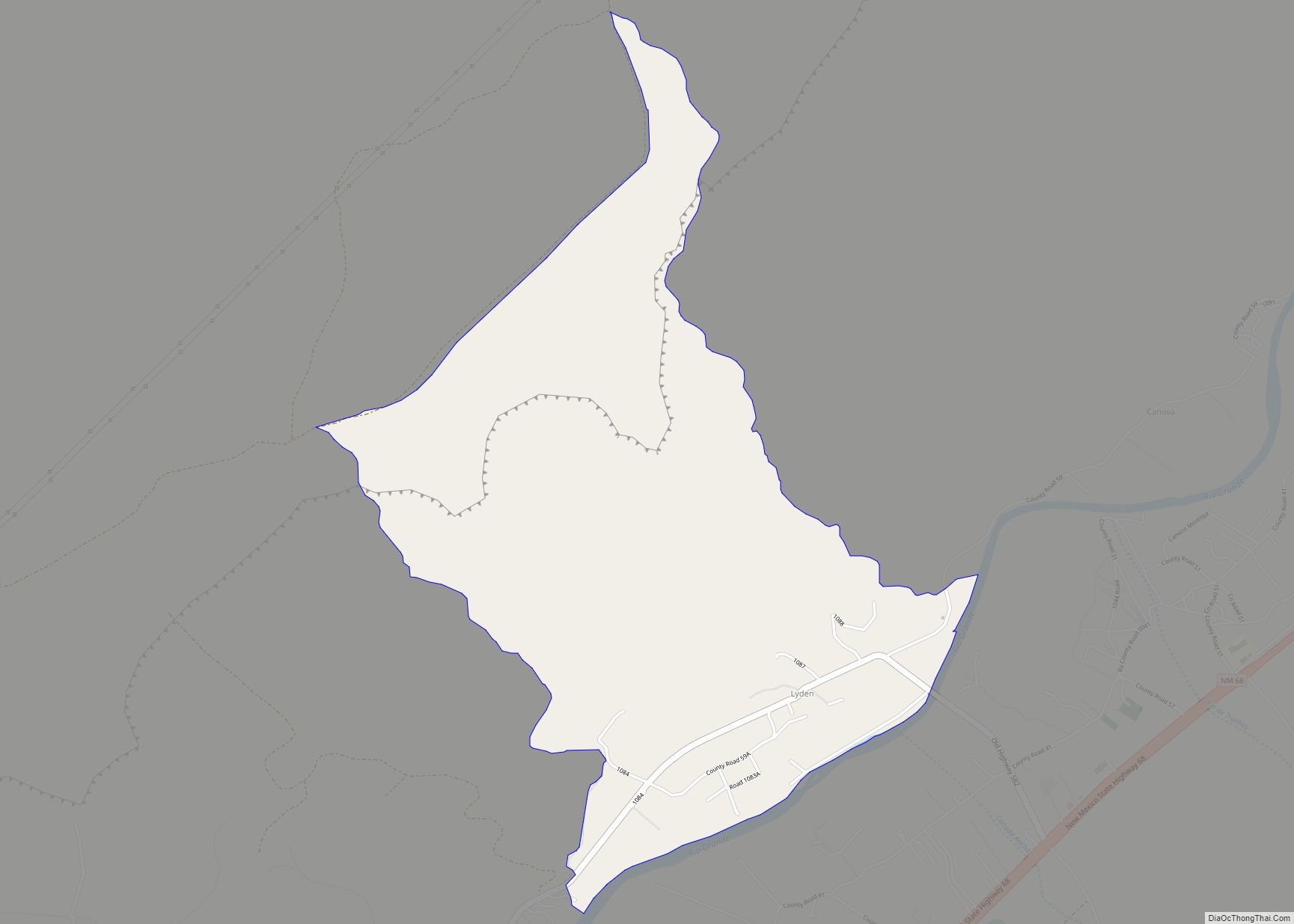 Map of Lyden CDP