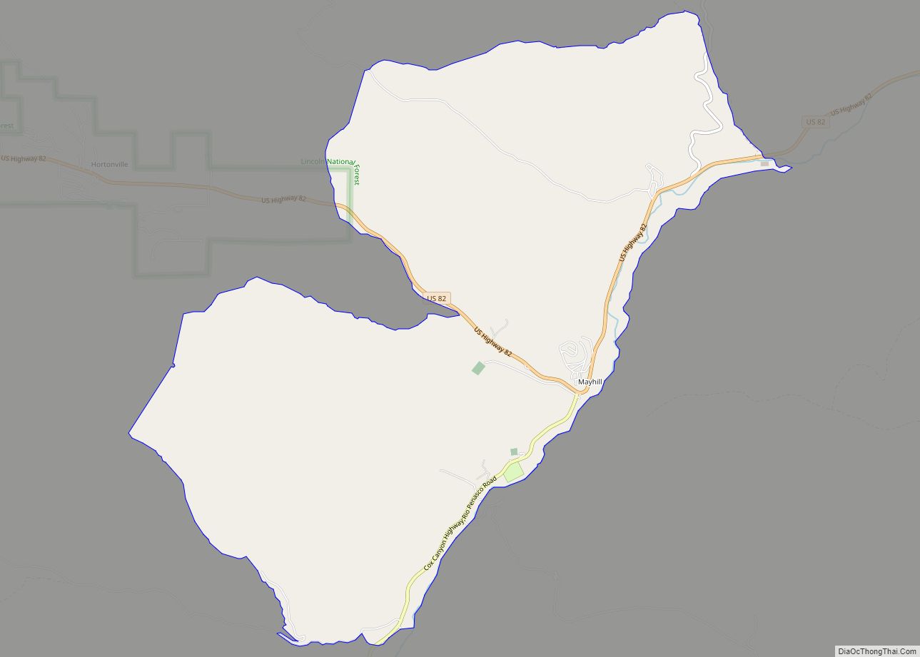 Map of Mayhill CDP