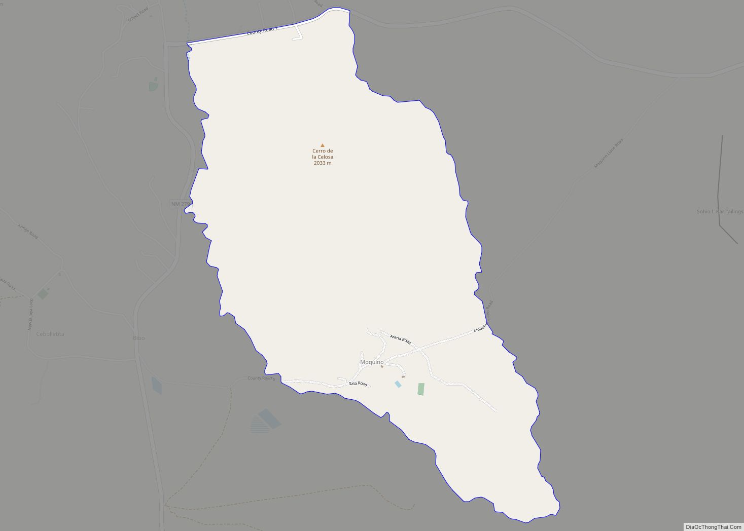 Map of Moquino CDP