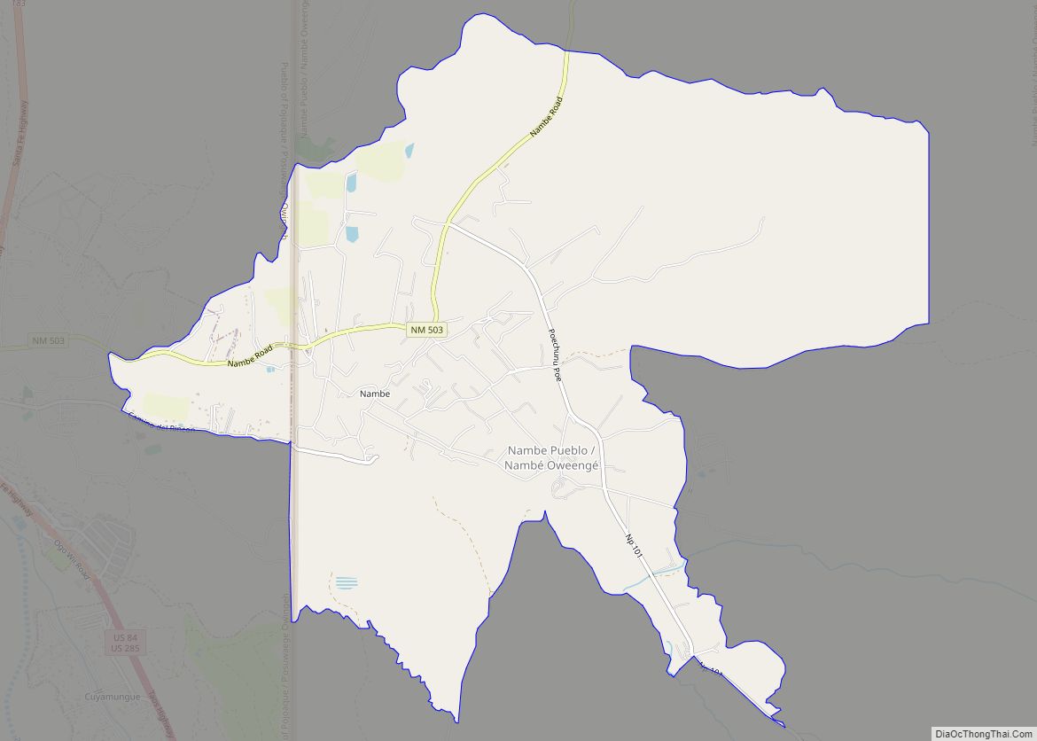 Map of Nambe CDP
