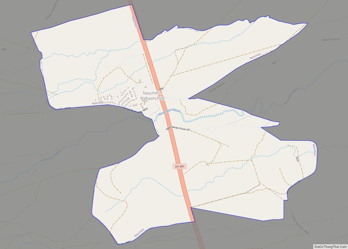 Map of Naschitti CDP