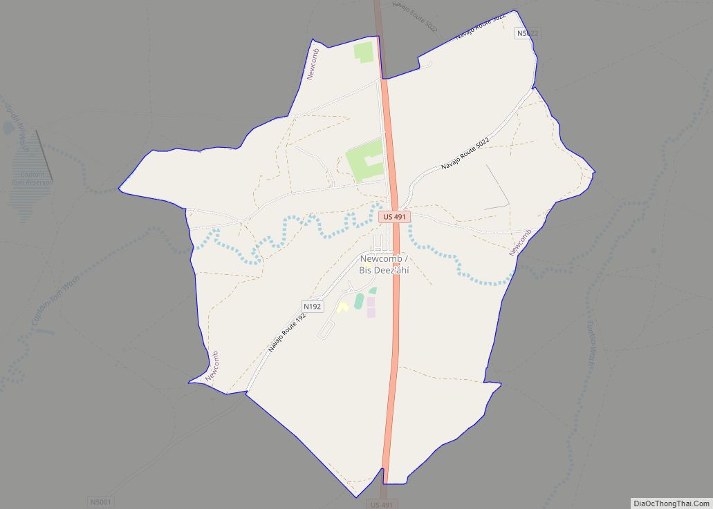 Map of Newcomb CDP