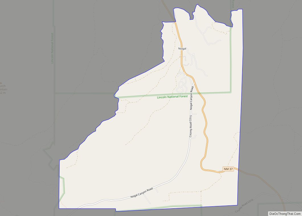 Map of Nogal CDP