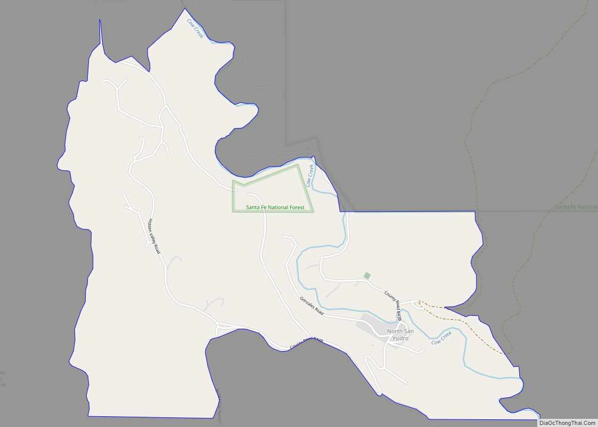 Map of North San Ysidro CDP