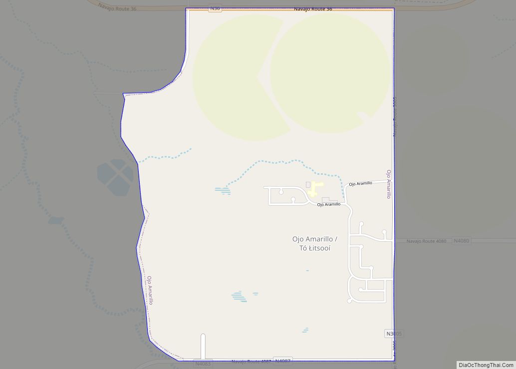 Map of Ojo Amarillo CDP