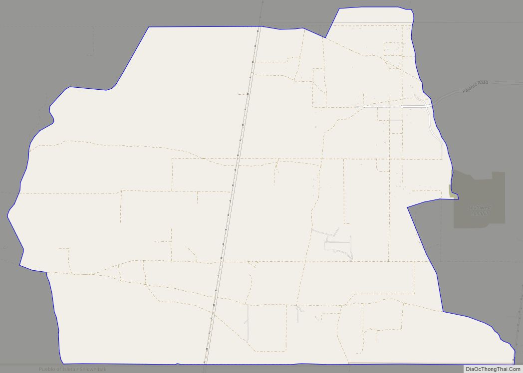 Map of Pajarito Mesa CDP