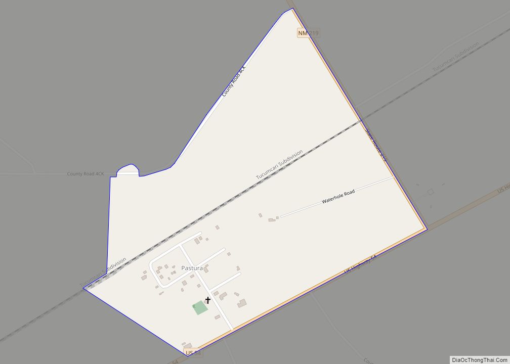 Map of Pastura CDP