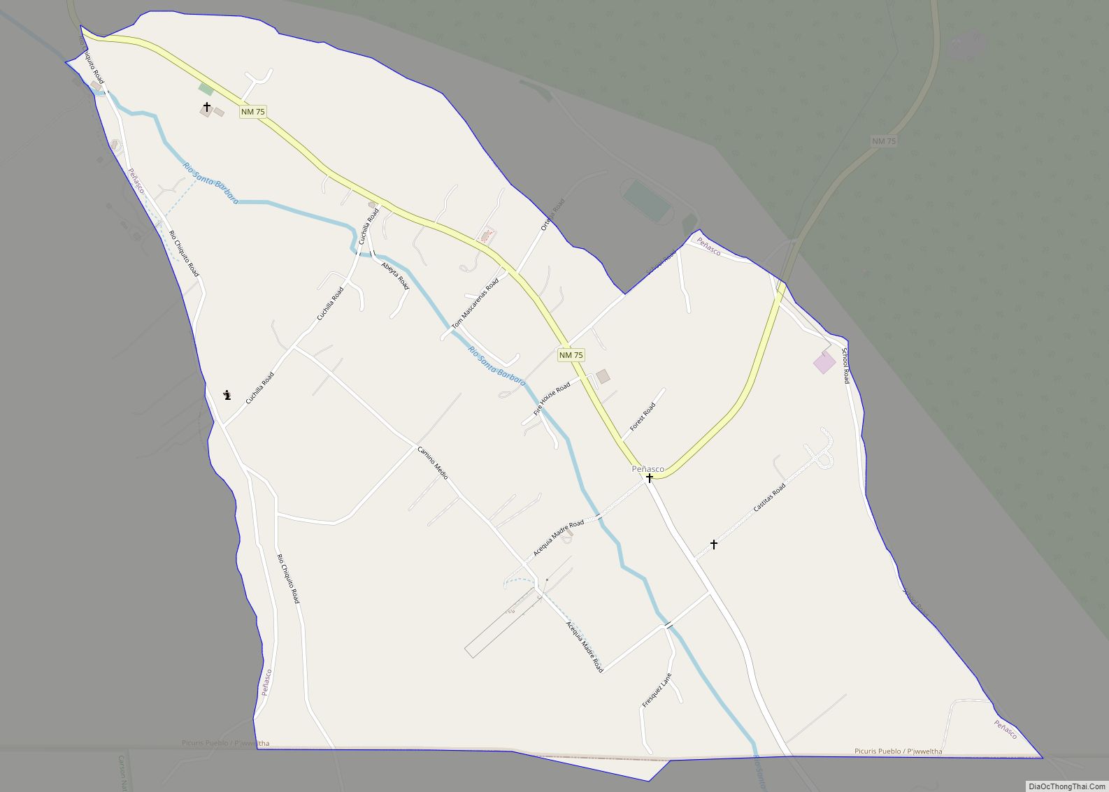 Map of Peñasco CDP