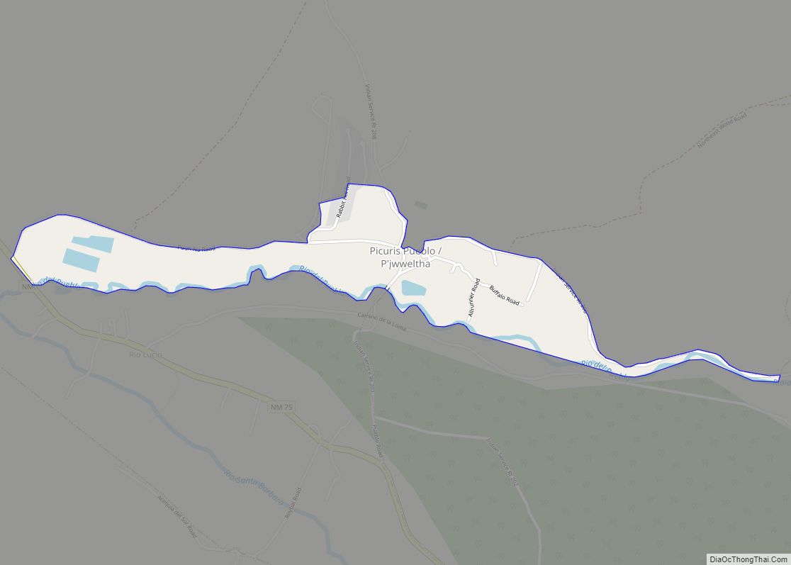 Map of Picuris Pueblo CDP