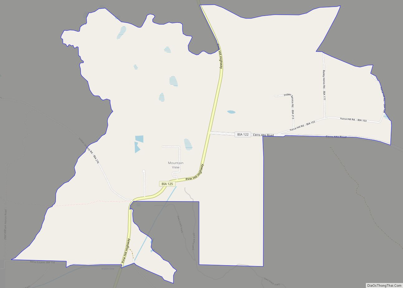Map of Pinehill CDP