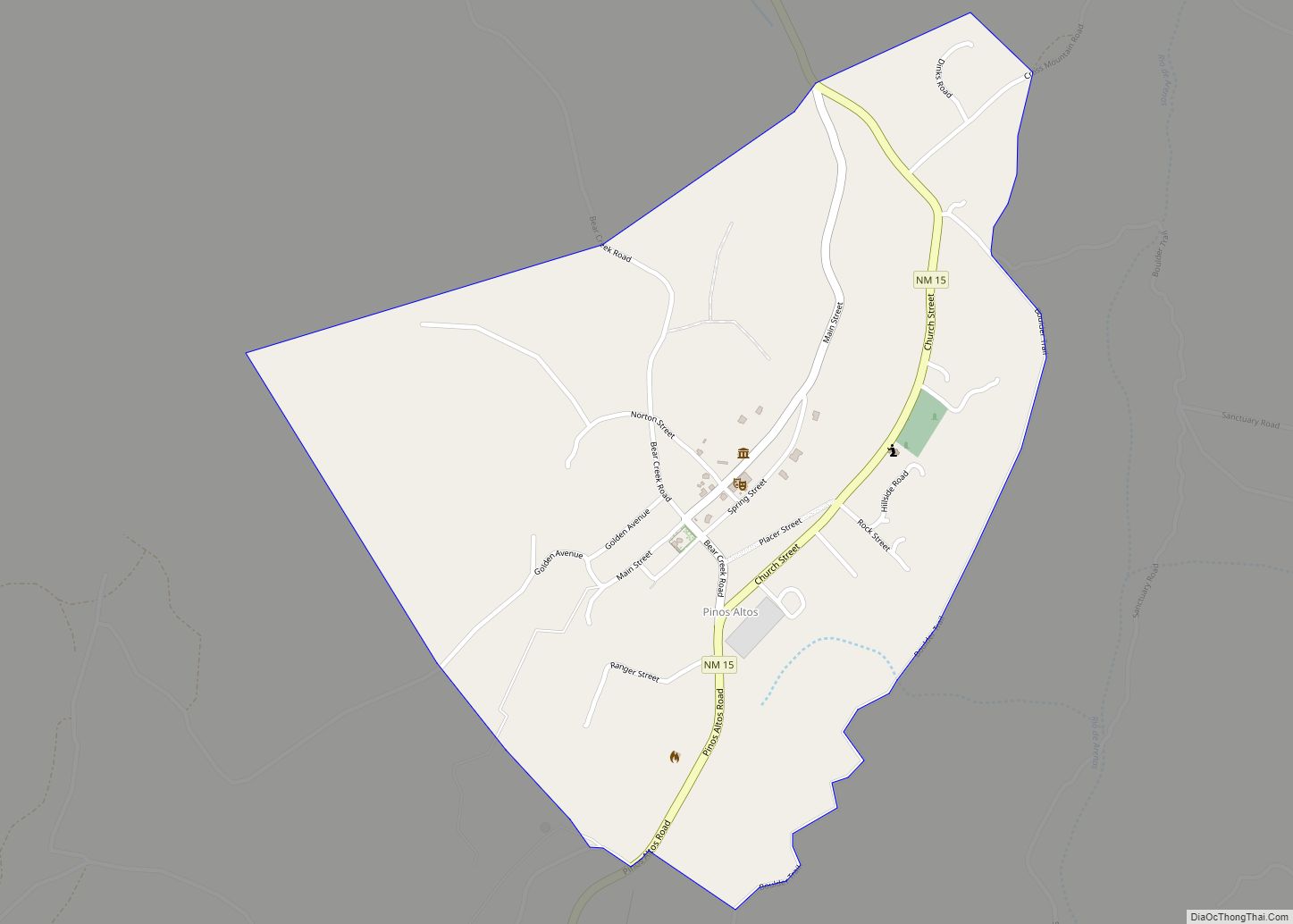 Map of Pinos Altos CDP