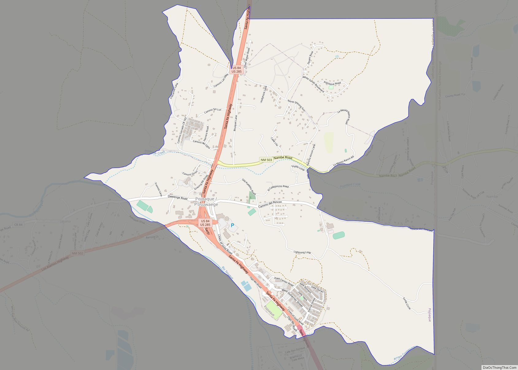 Map of Pojoaque CDP