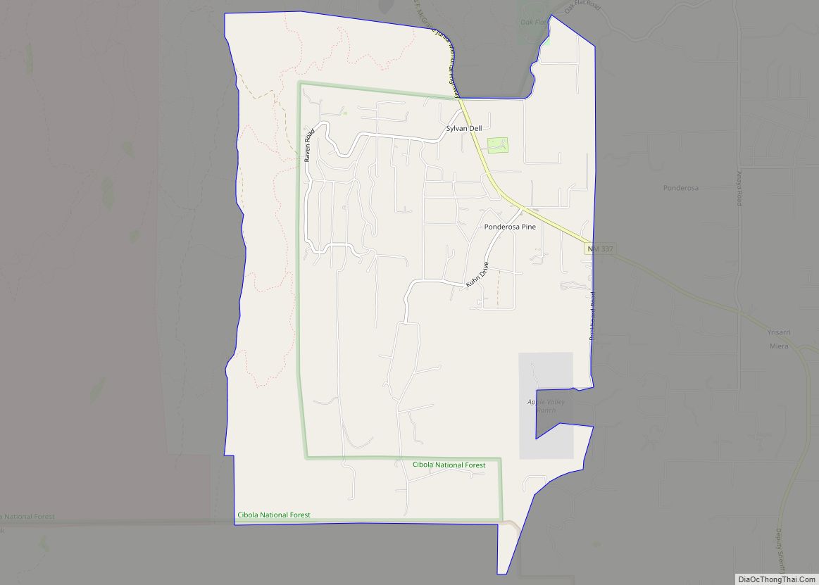 Map of Ponderosa Pine CDP