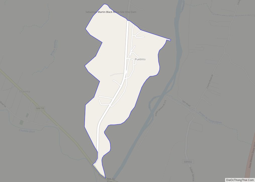 Map of Pueblito CDP