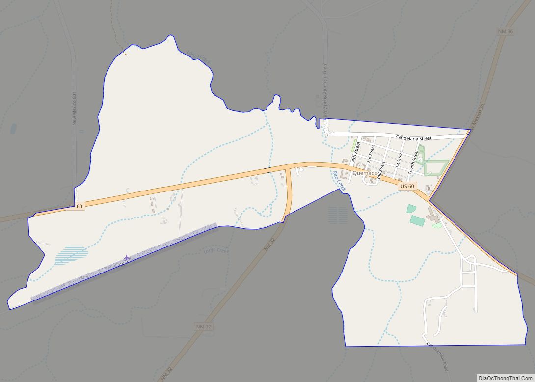 Map of Quemado CDP