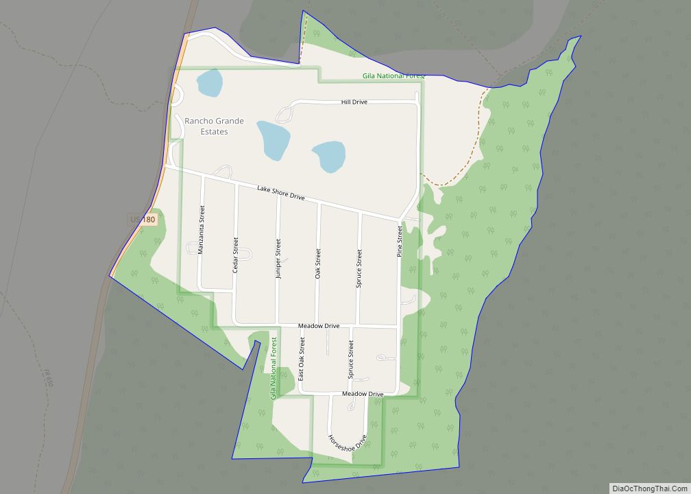 Map of Rancho Grande CDP