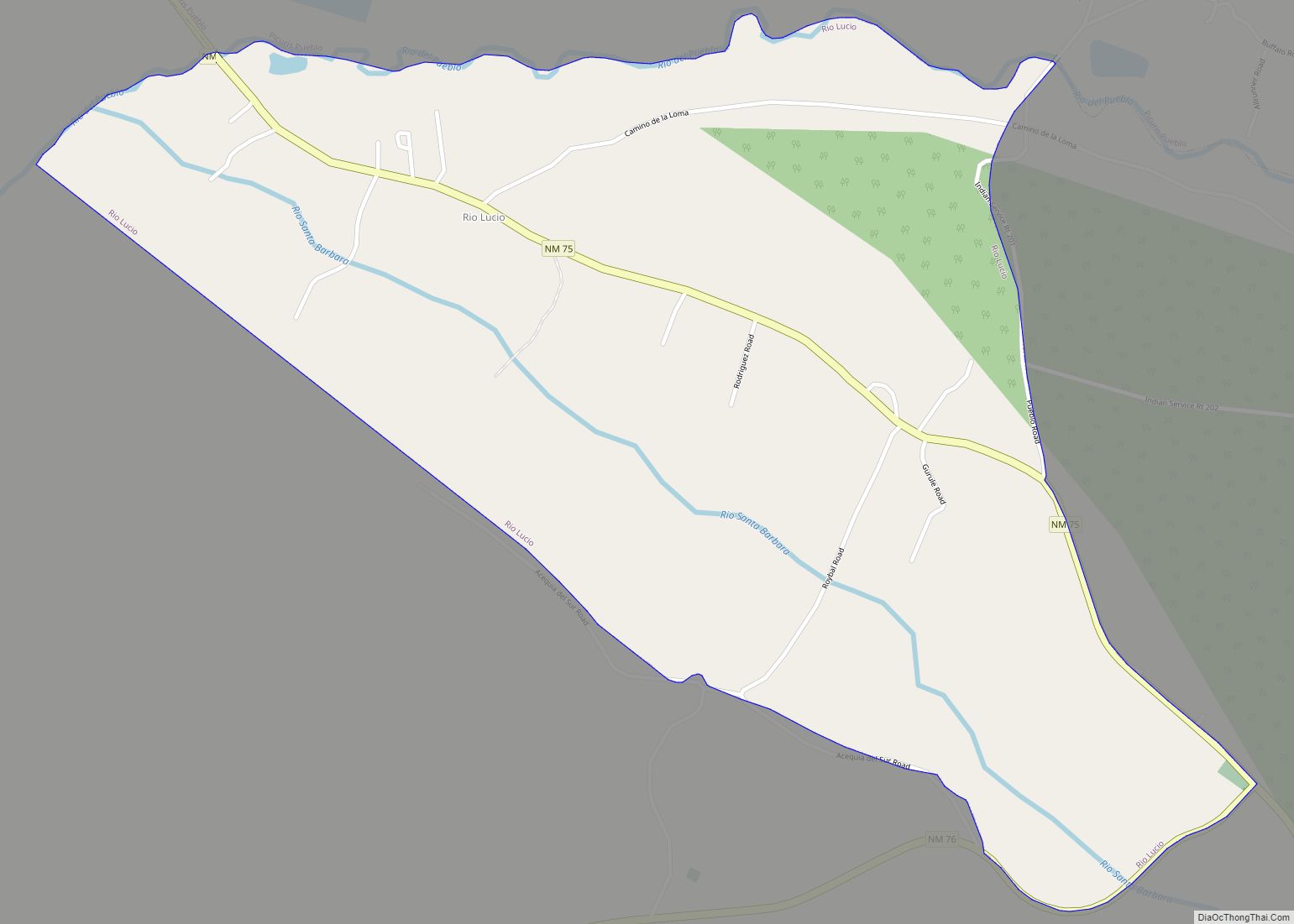 Map of Rio Lucio CDP