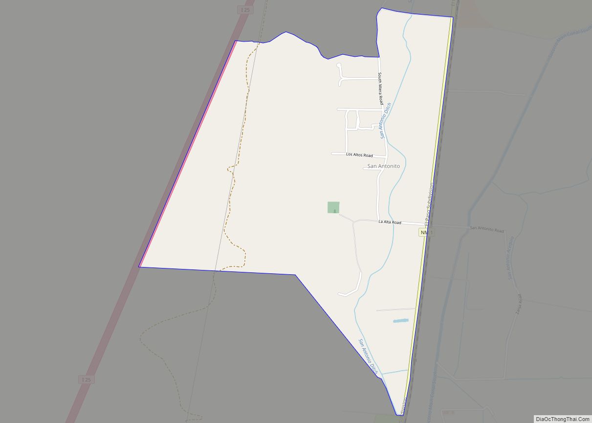 Map of San Antonito CDP