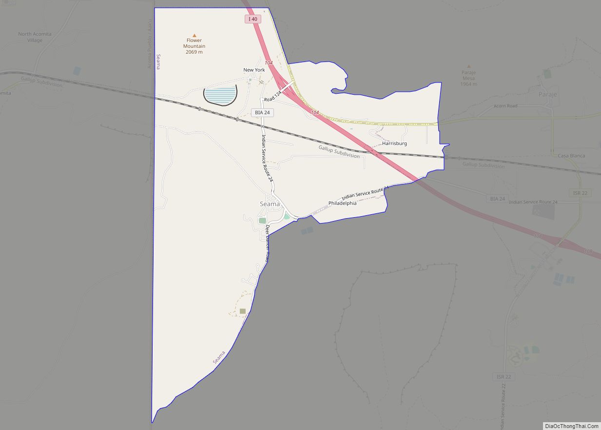 Map of Seama CDP