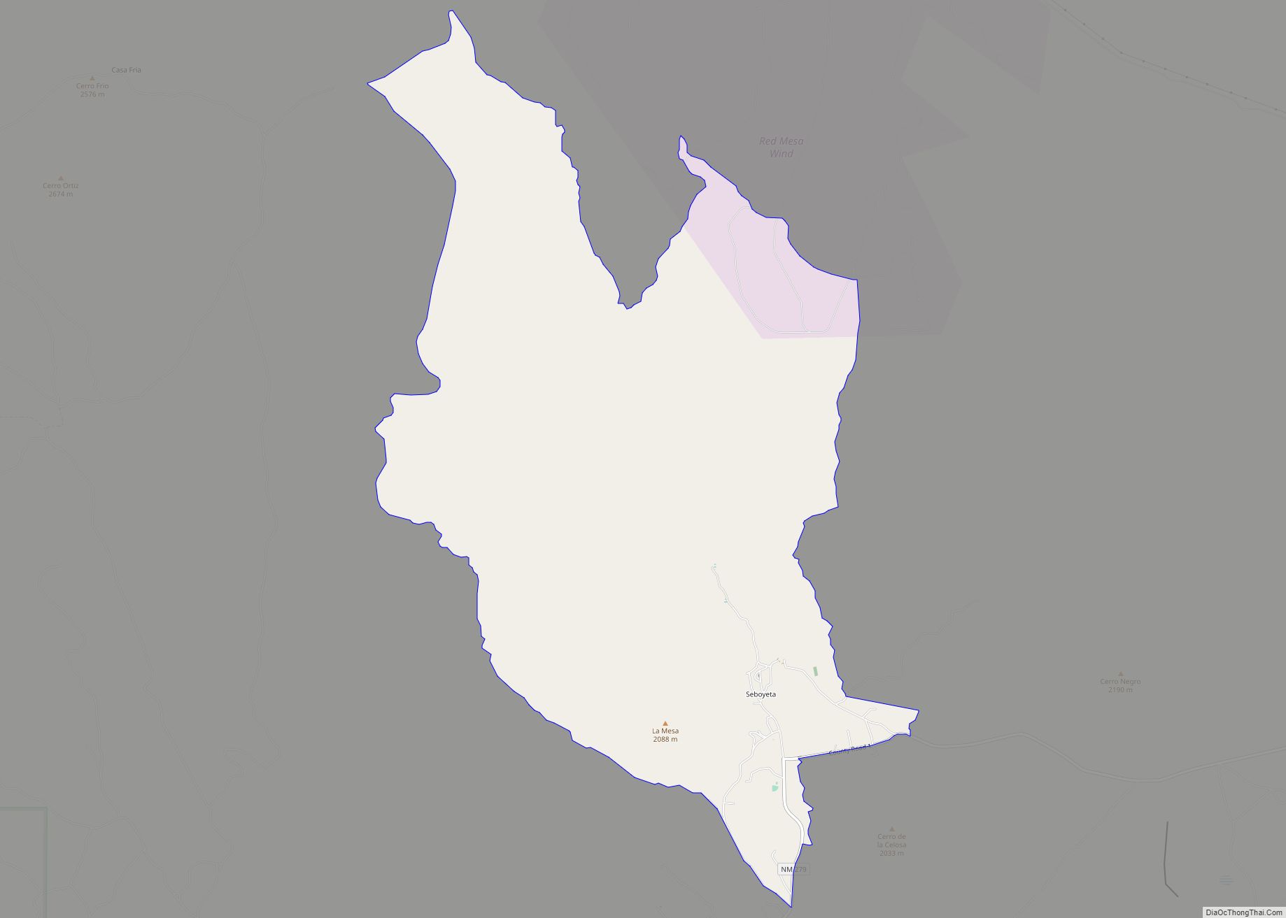 Map of Seboyeta CDP