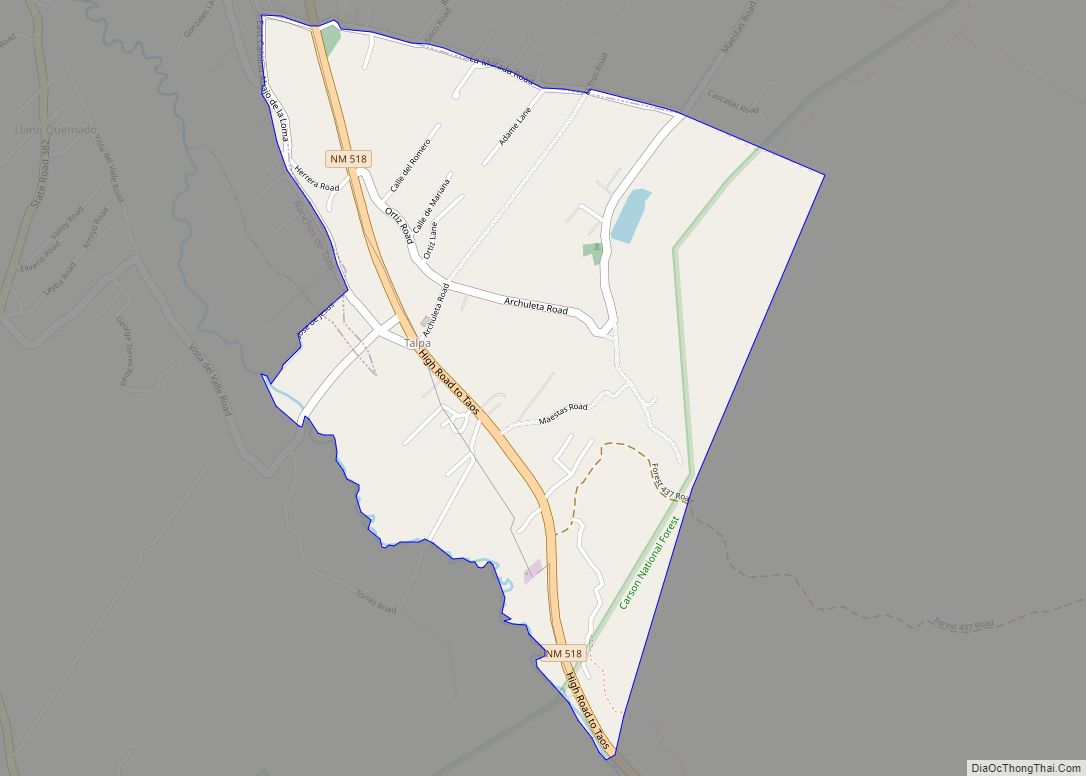 Map of Talpa CDP