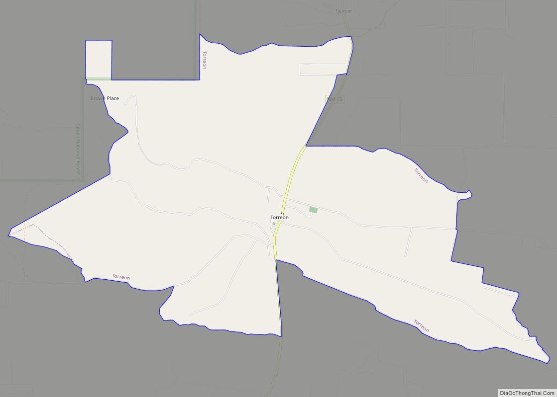 Map of Torreon CDP