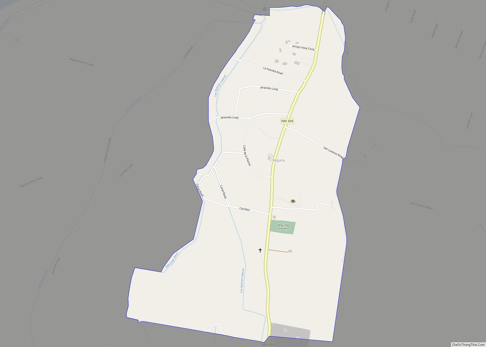 Map of Veguita CDP