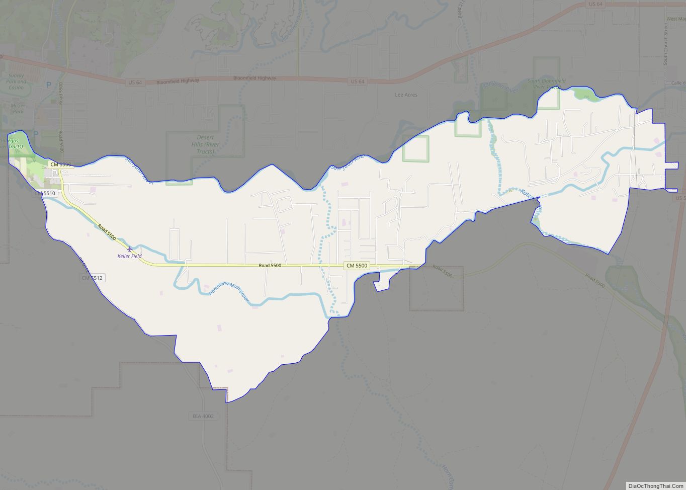 Map of West Hammond CDP