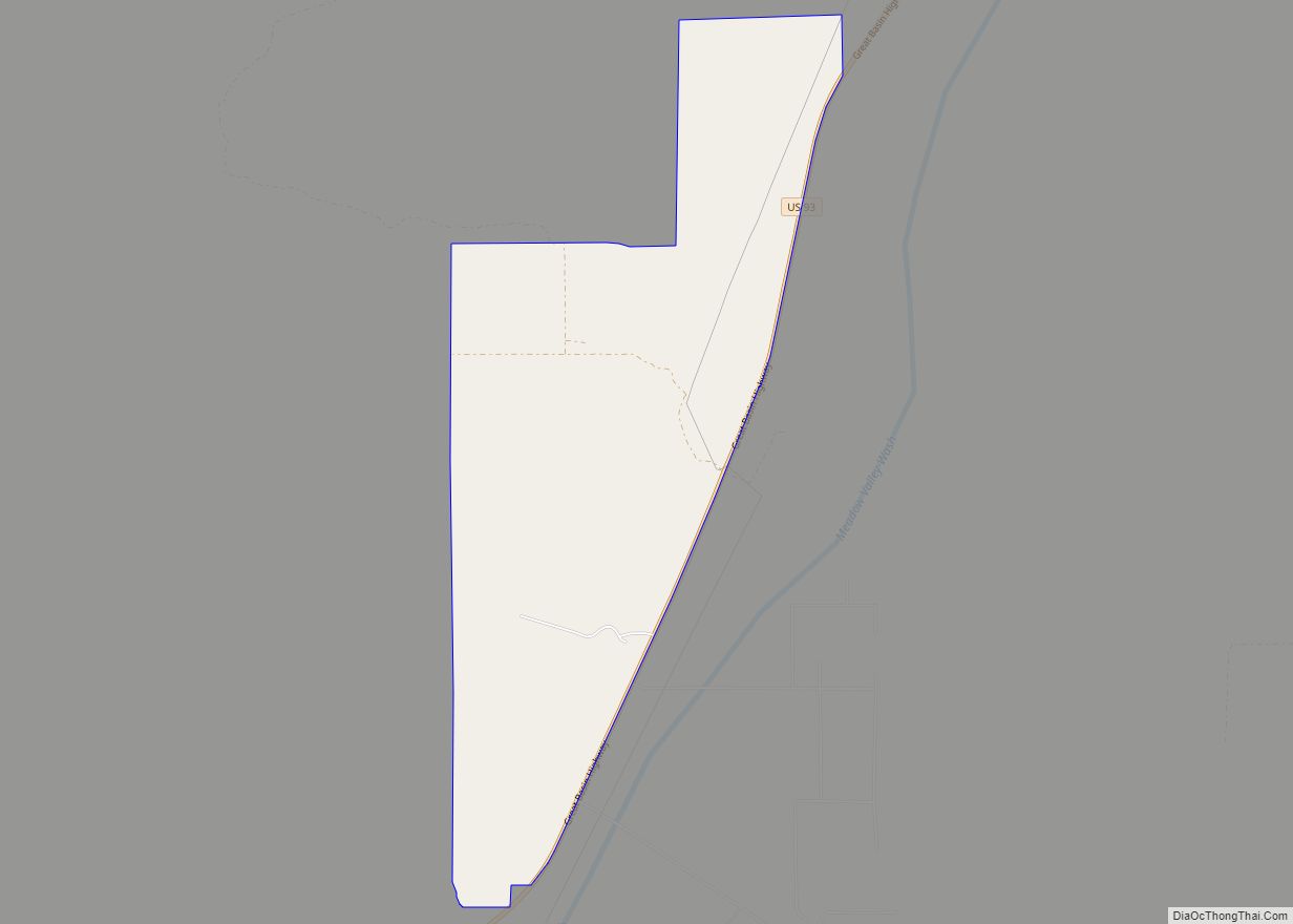 Map of Bennett Springs CDP, Nevada