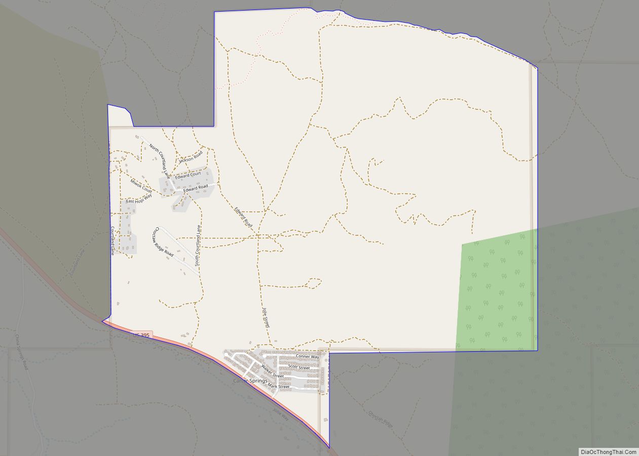 Map of Carter Springs CDP