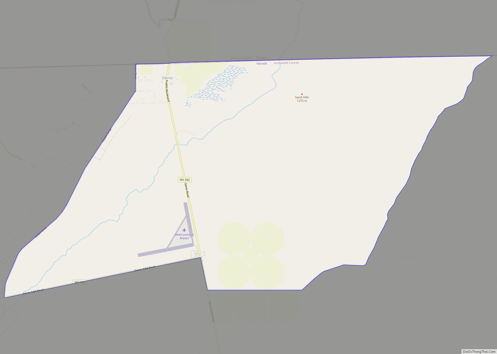 Map of Denio CDP