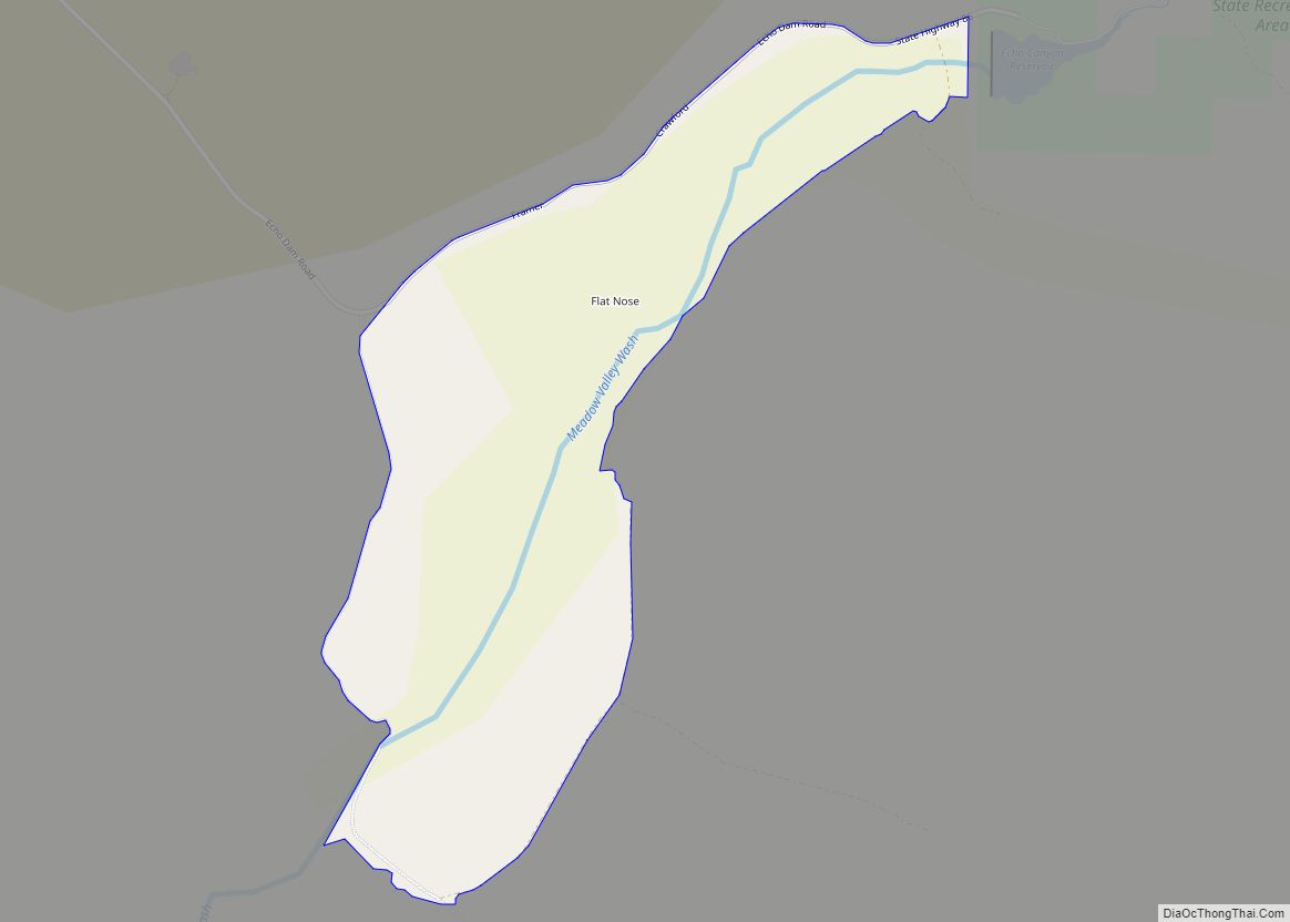 Map of Dry Valley CDP