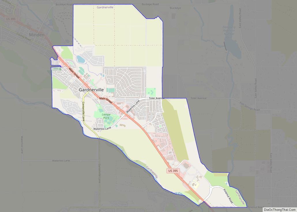 Map of Gardnerville CDP