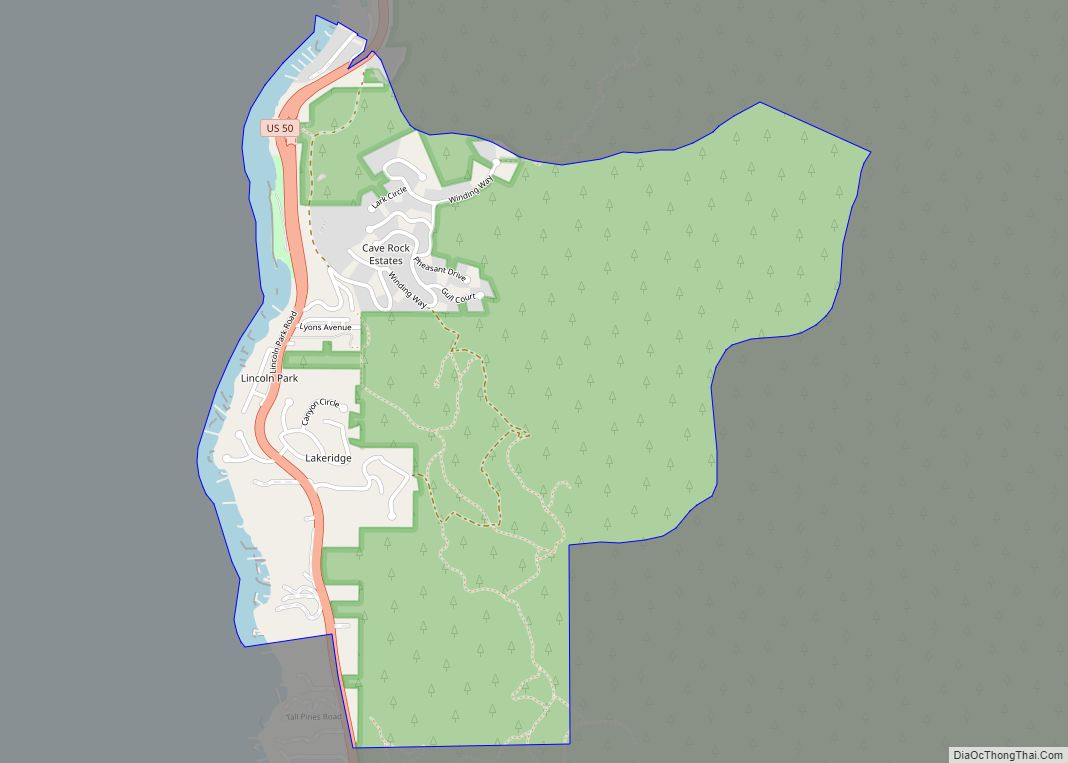 Map of Lakeridge CDP