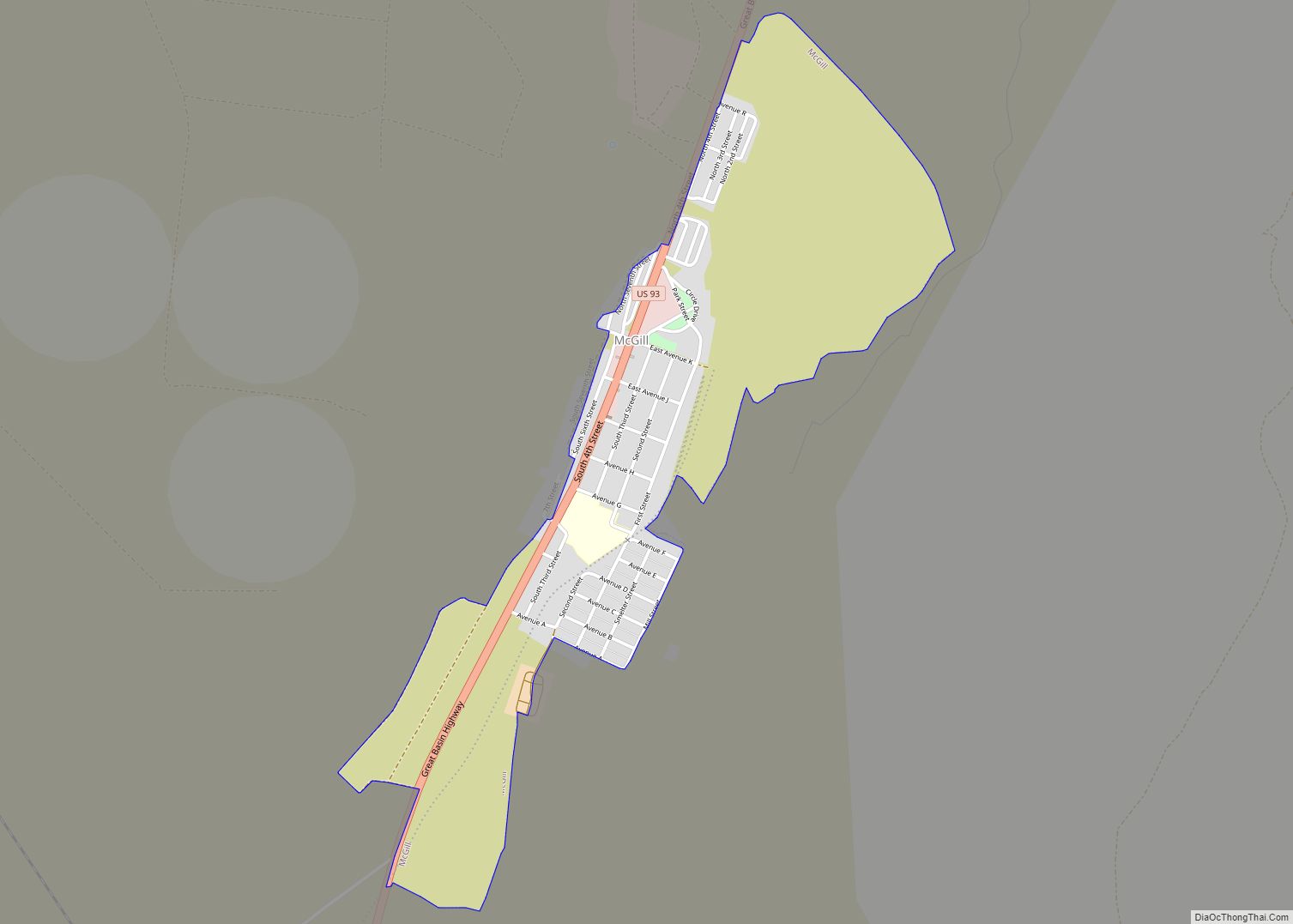 Map of McGill CDP