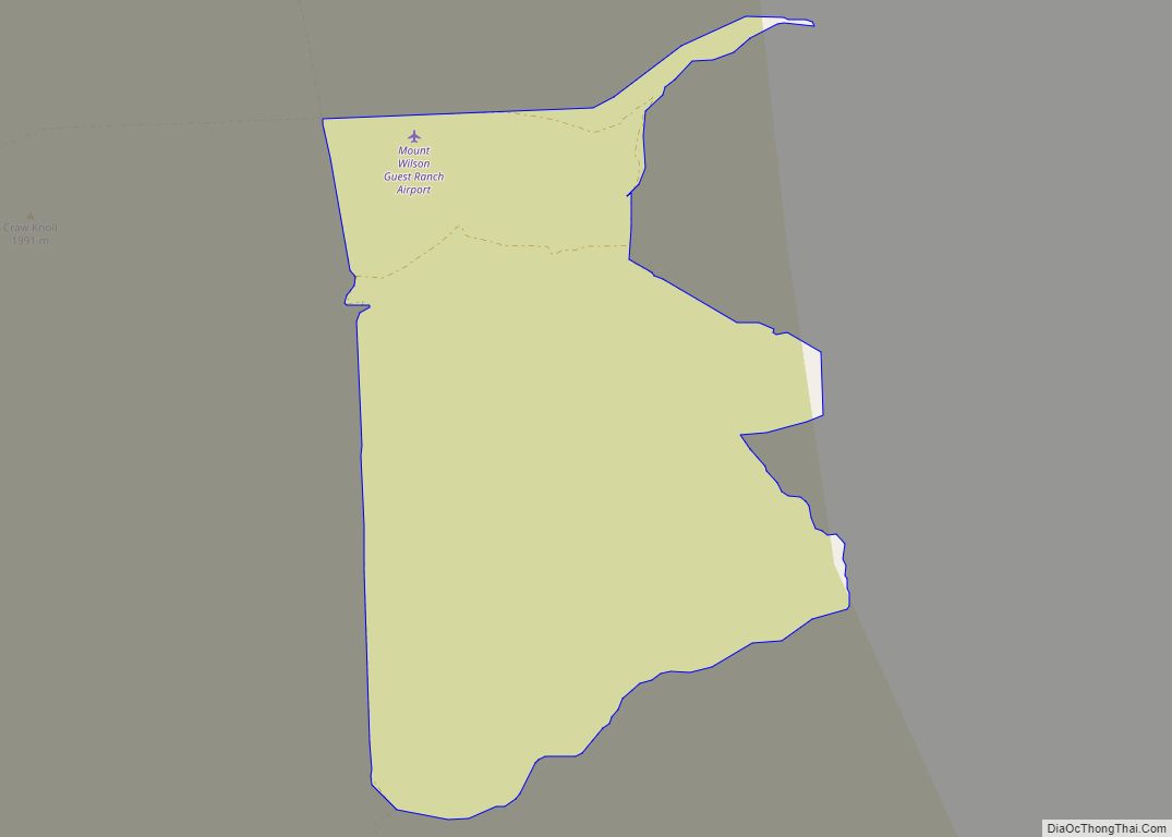 Map of Mount Wilson CDP