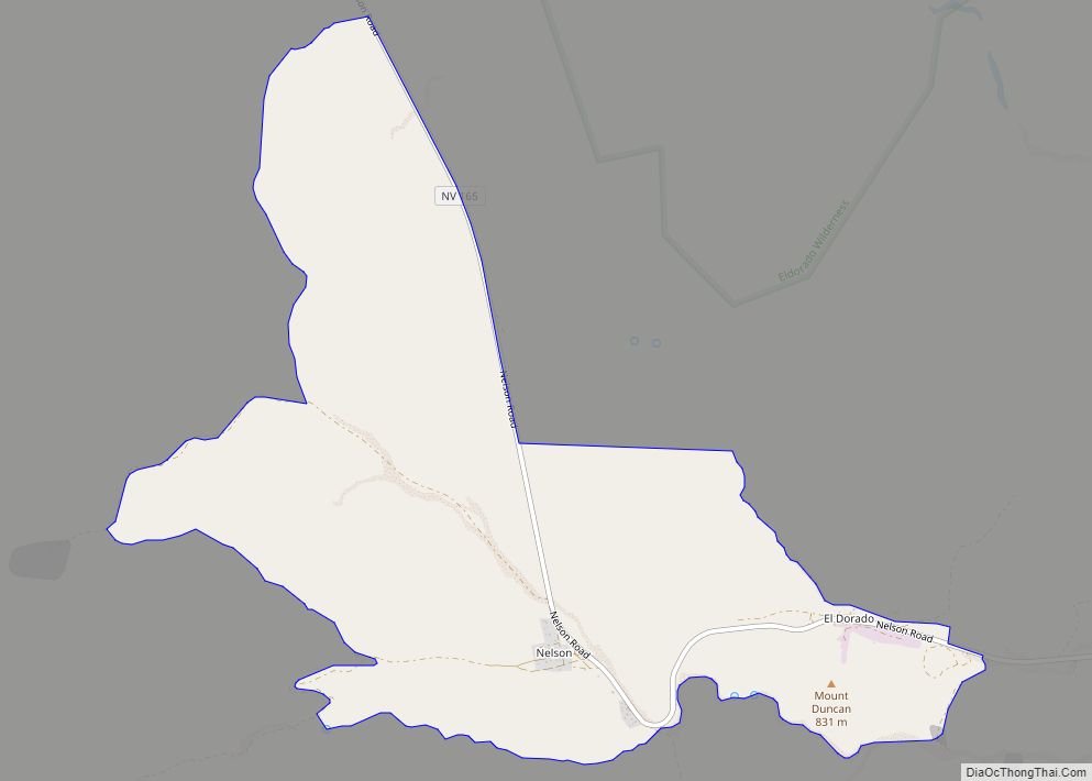 Map of Nelson CDP, Nevada