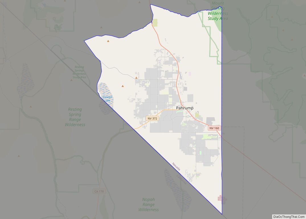 Map of Pahrump CDP