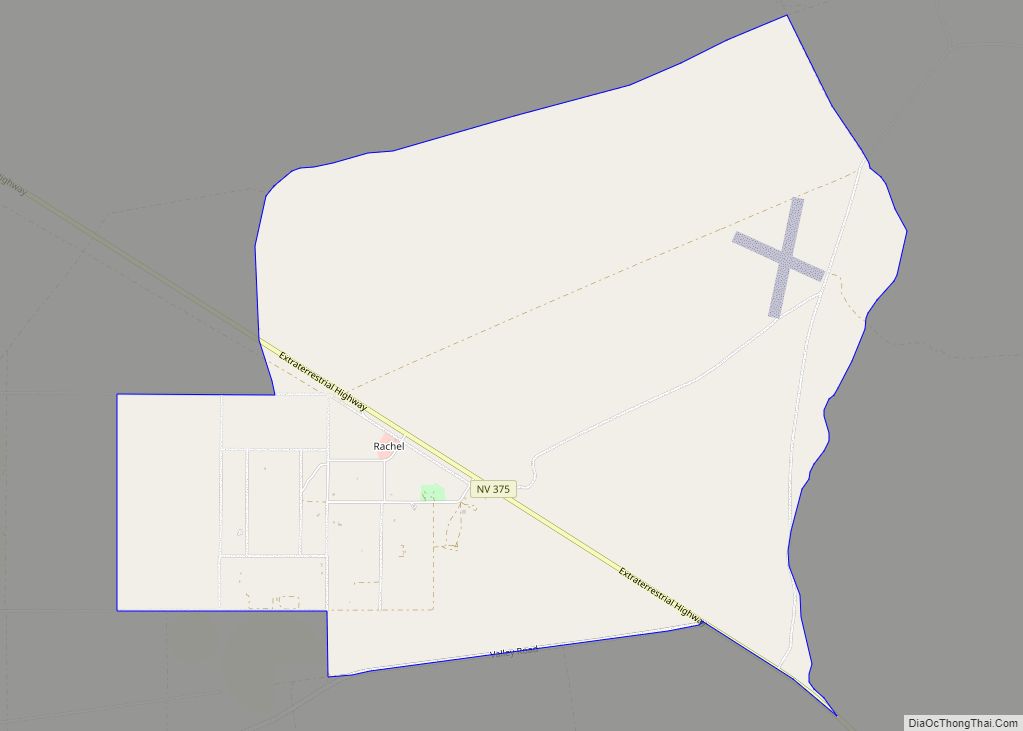 Map of Rachel CDP, Nevada