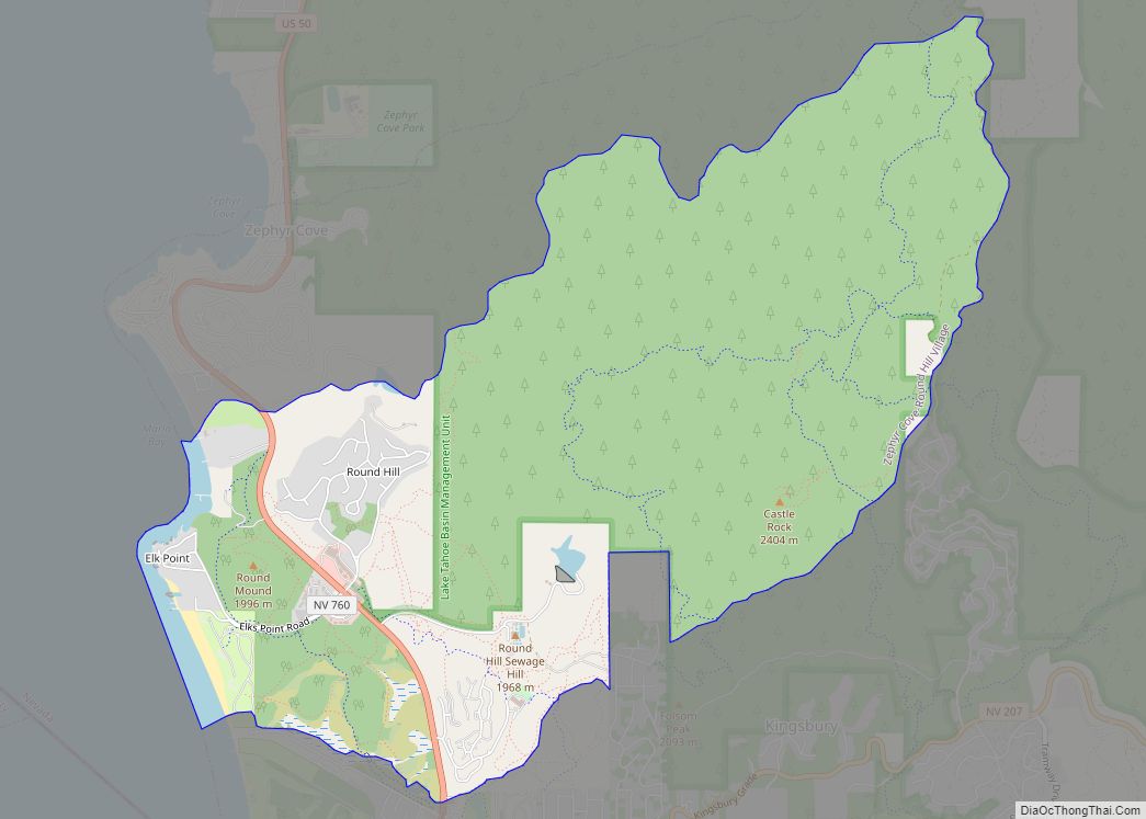 Map of Round Hill Village CDP